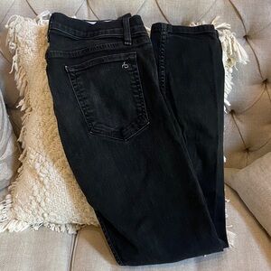 Rag & Bone Black Slim Leg Jeans